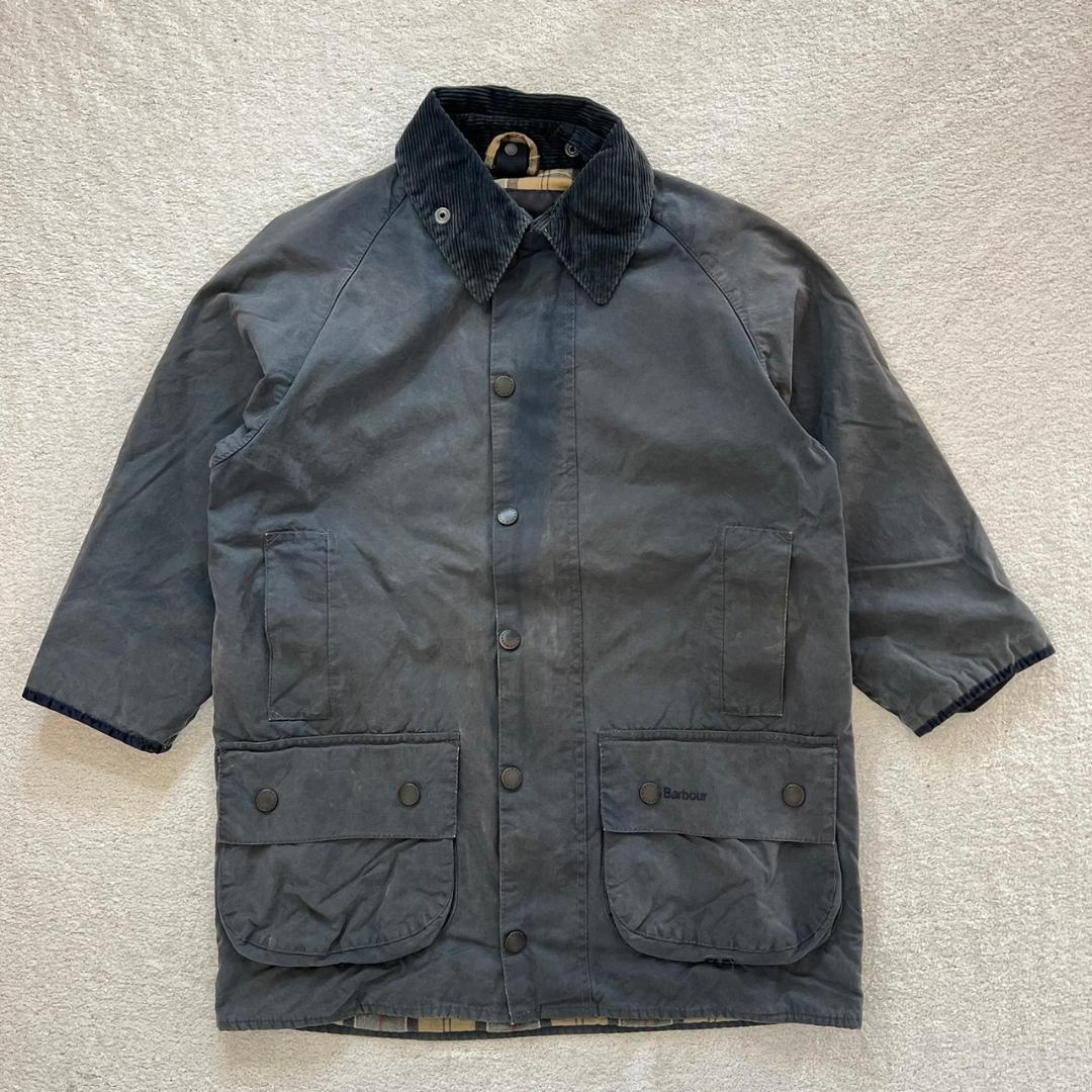 Barbour バブアー ビューフォート オイルドジャケット 七分袖 リメイク_画像1