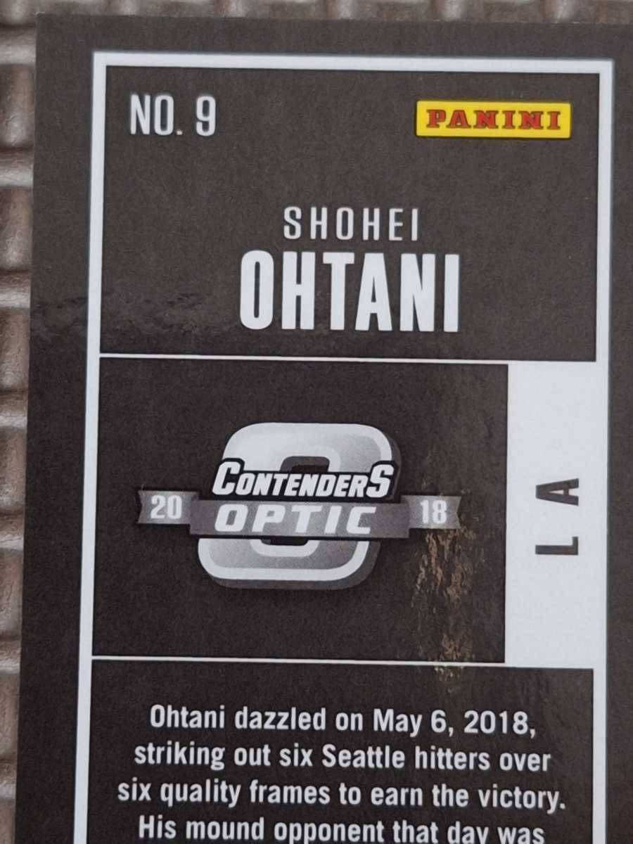 2018 Panini Chronicles Contenders Optic #9 SHOHEI OHTANI RC 106/199 Red Prizm Los Angeles Angelsの画像7