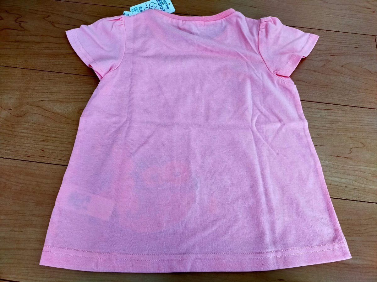 新品　未使用　anyFAM 120cm 半袖カットソー　半袖Tシャツ　タグ付き　ピンク