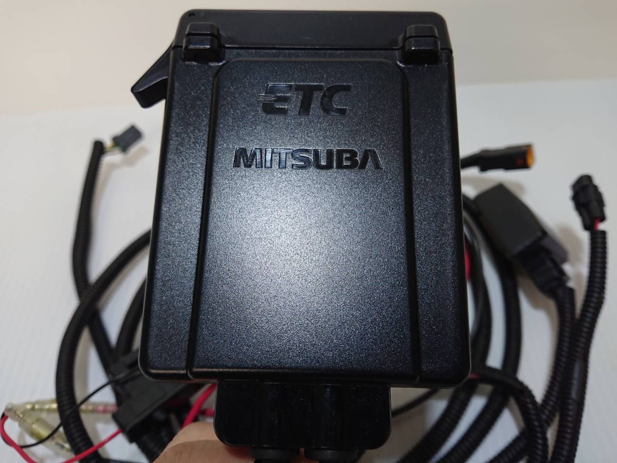 【中古動作品】MITSUBA MSC-BE31 型式0525 二輪専用ETC車載器 アンテナ別体型 通電確認済み