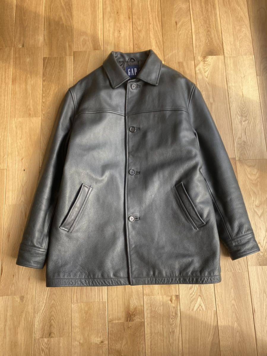 old gap oldgap レザー カーコート vintage 90s レザージャケット ビンテージ オールドギャップ M_画像2