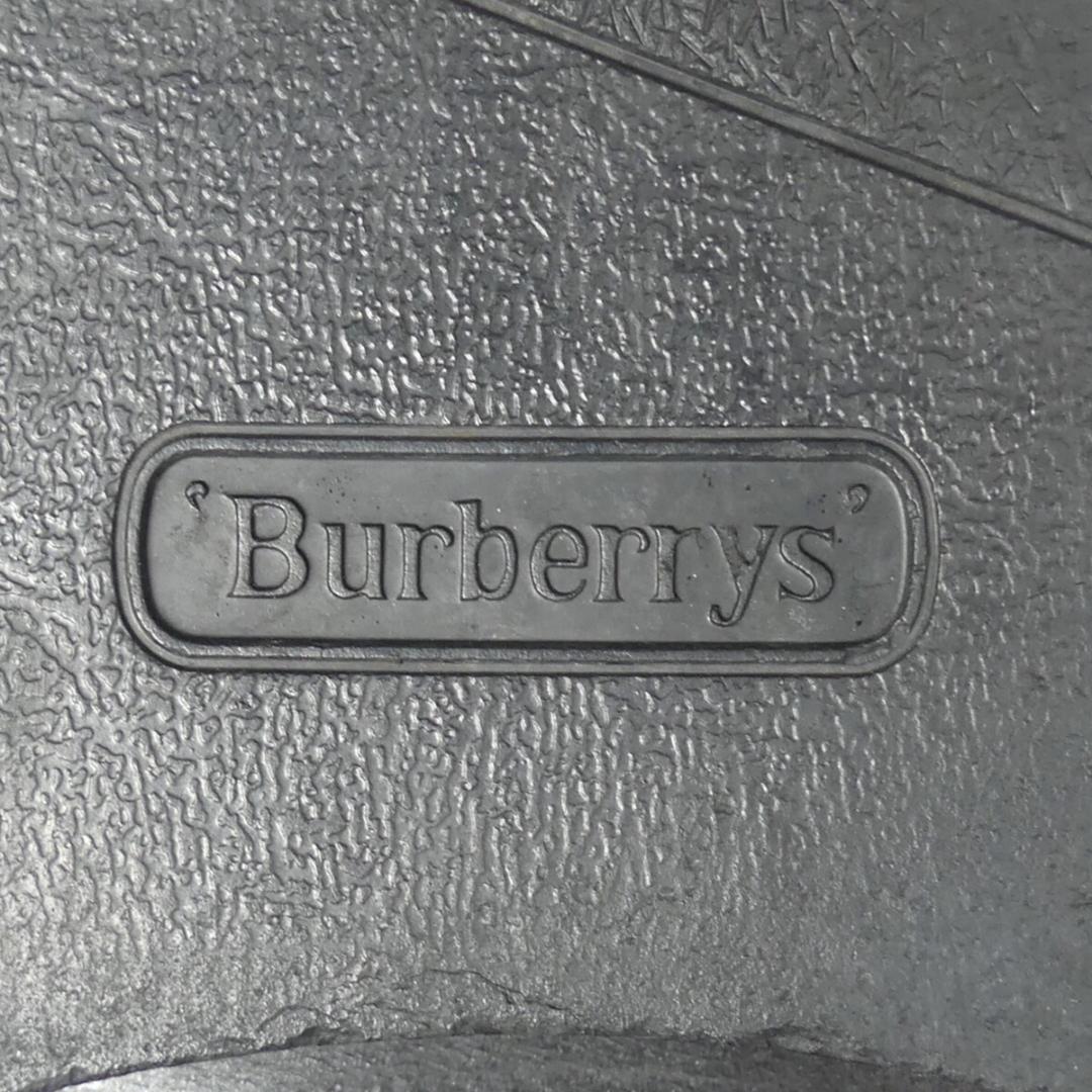 即決★日本製 BURBERRYS’★25cm レザータッセルローファー バーバリー メンズ 黒 本革 ビジネスシューズ 本皮 スリッポン 革靴