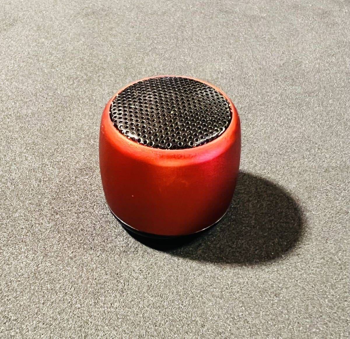 ★ Bluetooth 5.0 MINI speaker ミニスピーカー 3Dサラウンドスピーカー 携帯スピーカー RED赤 ★_画像1