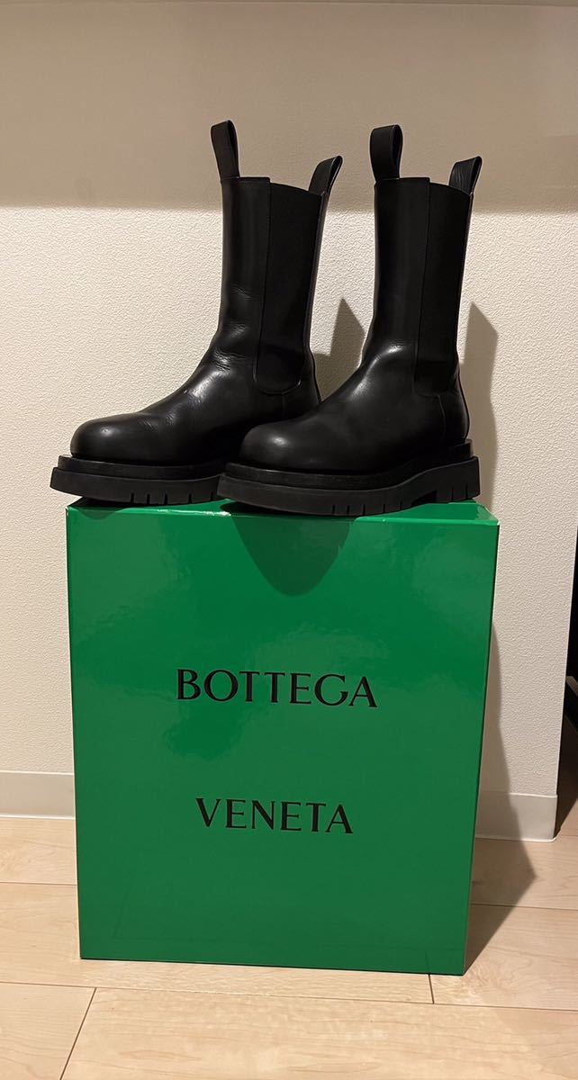 正規品 ボッテガヴェネタ BOTTEGA VENETA ラグブーツ 36 23.5cm前後 黒 ブラック 美品