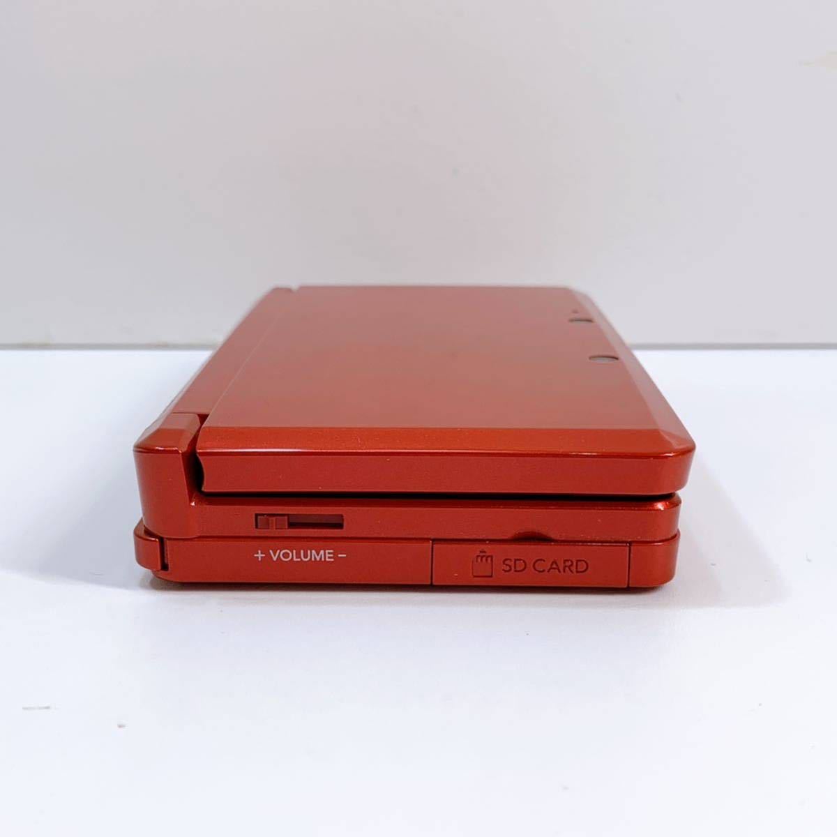 308☆中古☆ Nintendo 3DS メタリックレッド CTR-001 タッチペン 充電器付き 任天堂 ニンテンドー 初期化済み 動作確認済み 現状品_画像7