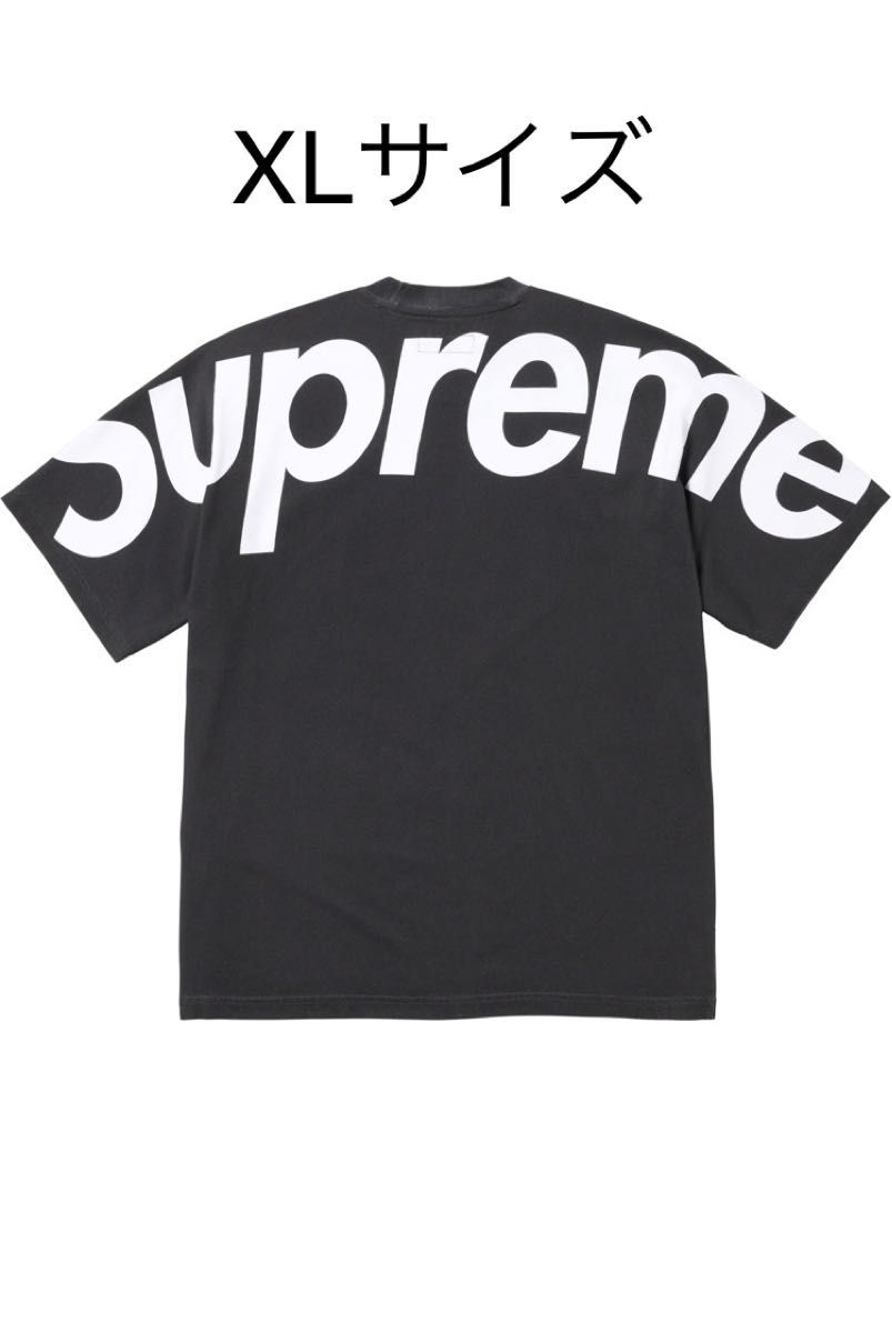 XLサイズ Supreme Split S/S Top Black Tシャツ 黒　 半袖Tシャツ BLACK Tee BIG
