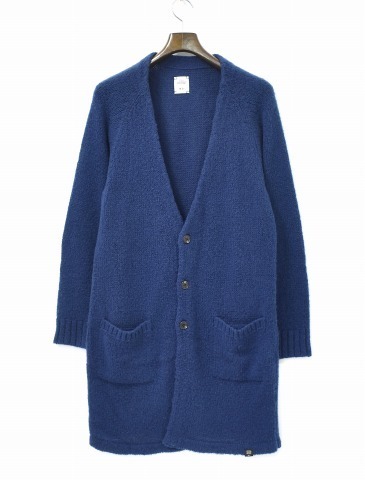 BEDWINbedo wing DRALON KNIT LONG CARDIGAN LOWE гонг long вязаный длинный кардиган 2 NAVY SWEATER свитер &THE HEARTBREAKERS