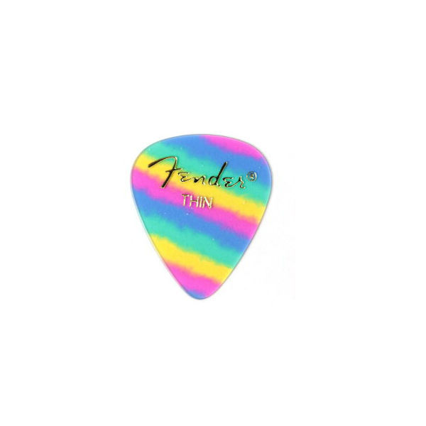 【新品】Fender(フェンダー) 351 SHAPE GRAPHIC PICKS Rainbow Thin 12枚セット【送料無料】_画像1