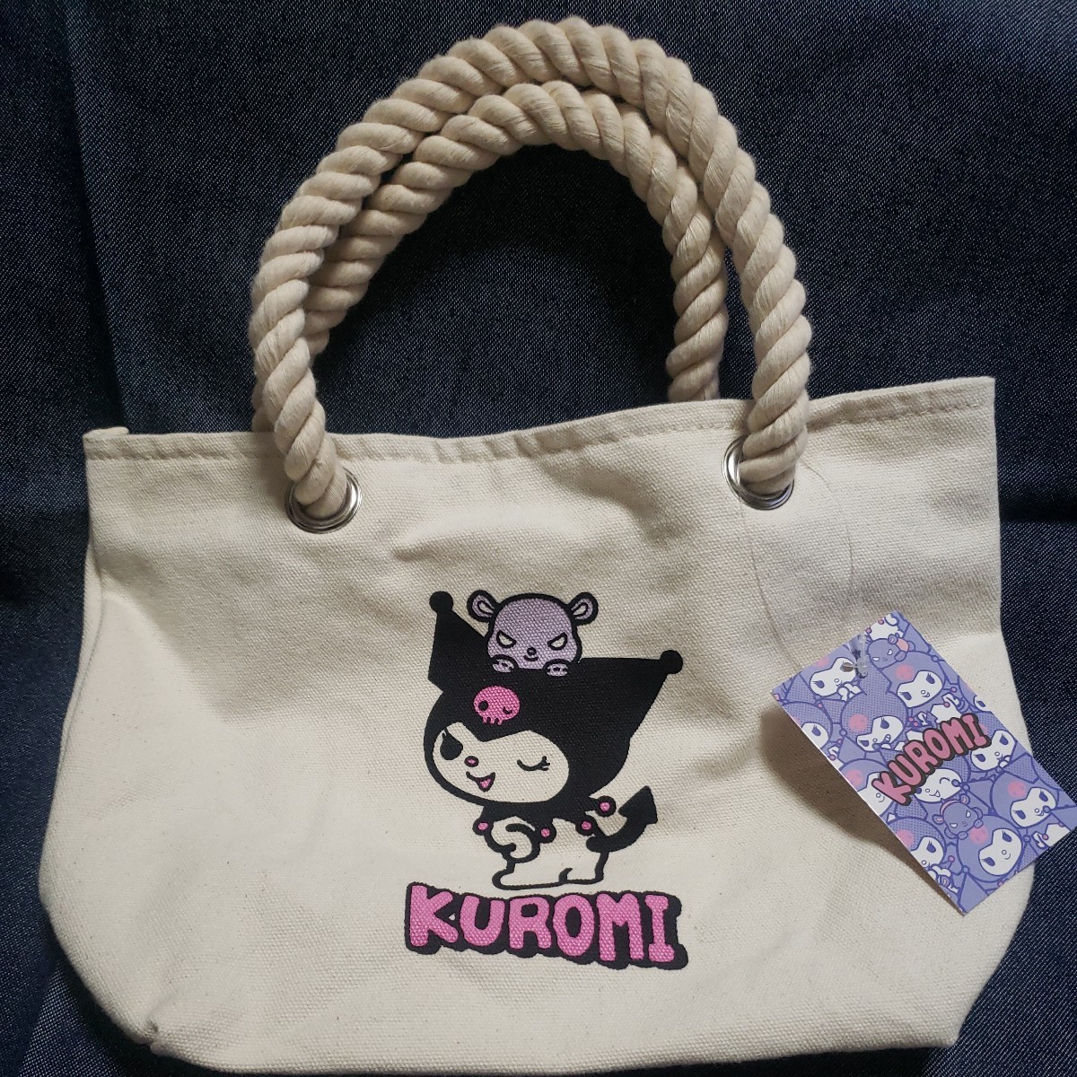  Sanrio black mibak Mini tote bag lunch bag 