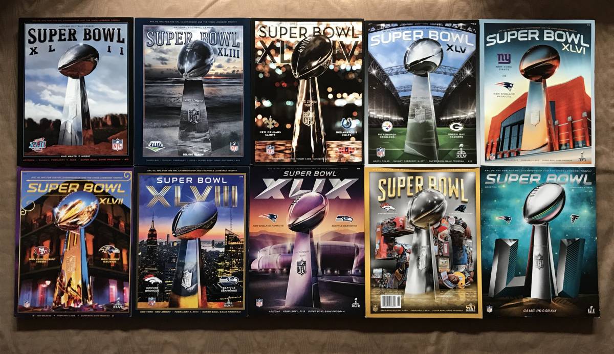 SUPER BOWL 公式プログラム 20冊　検索：オールスターゲーム NFL PRO BOWL スーパーボウル グッズ アメリカンフットボール 写真集 program_画像3