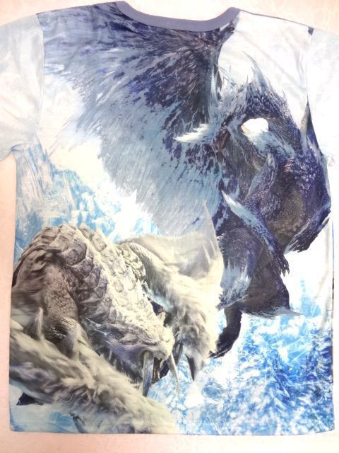 【廃盤】 USJ 限定★モンスターハンター/Tシャツ Mサイズ 3Dアート/ユニセックス 男女兼用/クールジャパン 2022 アイスボーン★送料360円～_画像4