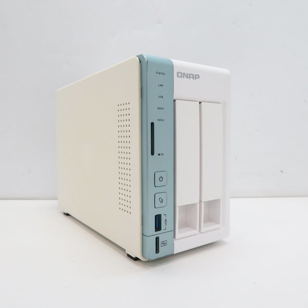 〇QNAP TS-251A【Celeron N3060(2コア)/HDD4TB x 2/メモリ8GB増設済み/NAS/AC付属】