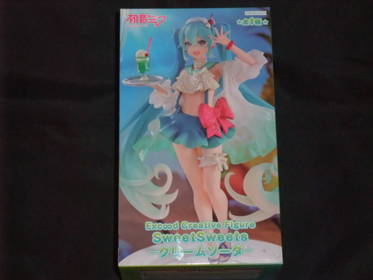 【未開封品】初音ミク Exc∞d Creative Figure SweetSweets クリームソーダ フィギュア_画像1