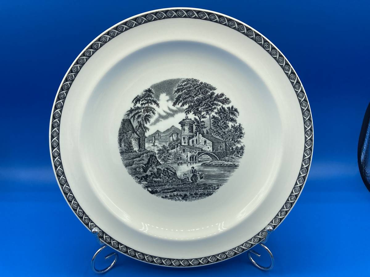 【未使用　保管品　箱なし】Wedgwood ウェッジウッド ★LUGANO ルガノ ★ヴィンテージ品 ★プレート(4) ★サイズ 255mm_画像1