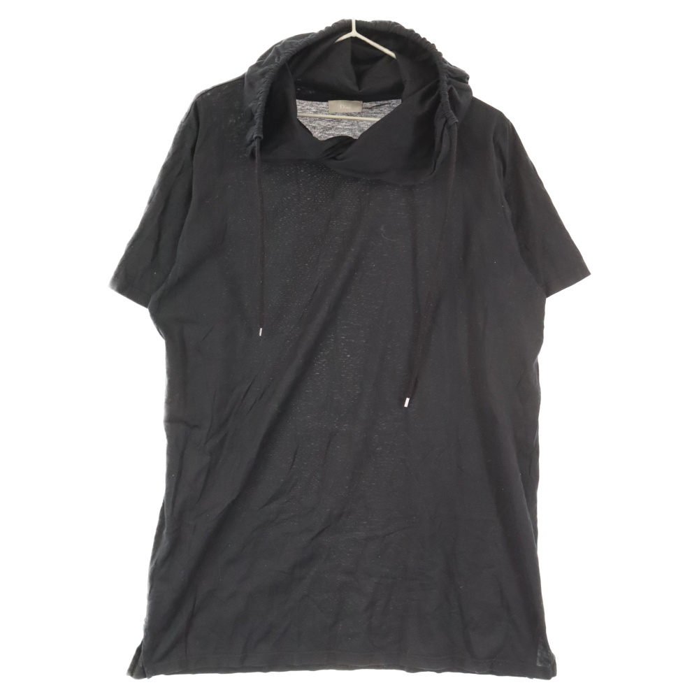 ディオールオム フーディー 半袖カットソー Tシャツ ブラック OH3369490039