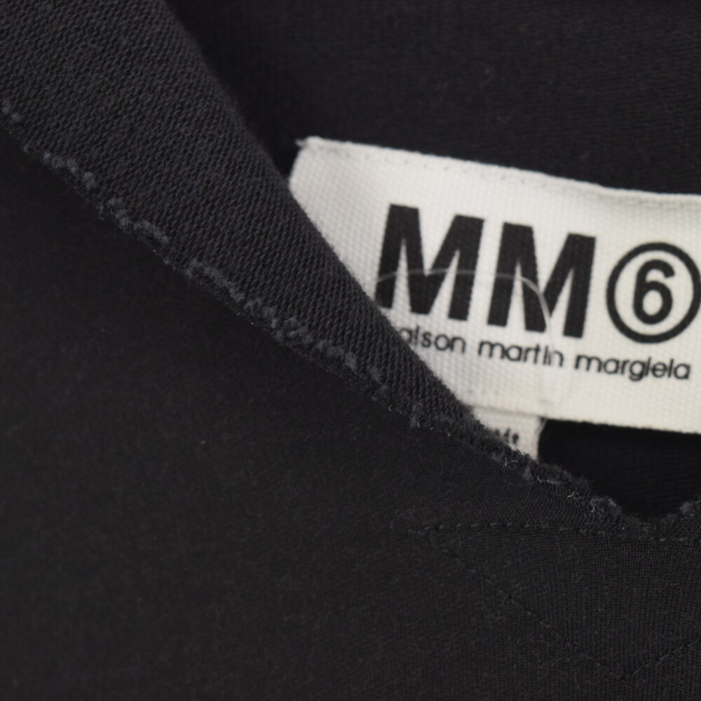 MM6 Maison Margiela エムエムシックスメゾンマルジェラ 13SS ノースリーブ ロング プルオーバーパーカー ブラック S32CT0434_画像4