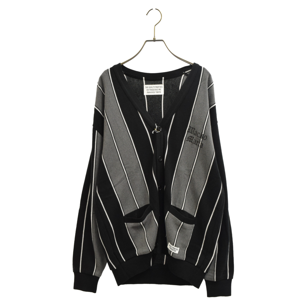 限定価格セール！ CARDIGAN JACQUARD KNIT STRIPED 23SS ワコマリア MARIA WACKO ストライプ