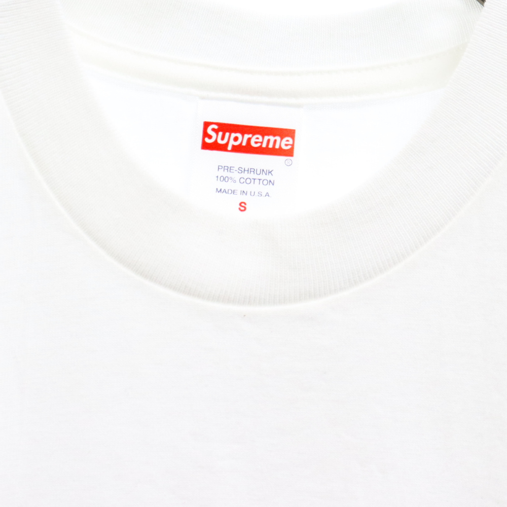シュプリーム 19SS×スワロフスキー 25周年記念ボックスロゴTシャツ 半袖カットソー ホワイトの画像3