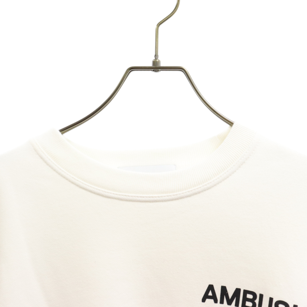 日本最大の アンブッシュ AMBUSH ロゴプリントクルーネックスウェット