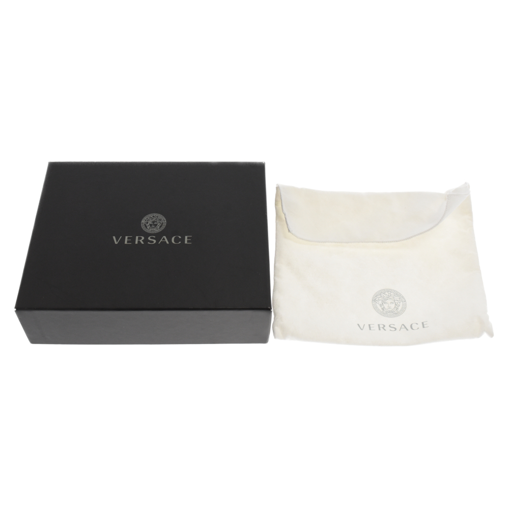 VERSACE ヴェルサーチ 二つ折り財布 メデューサ レザー レッド_画像6