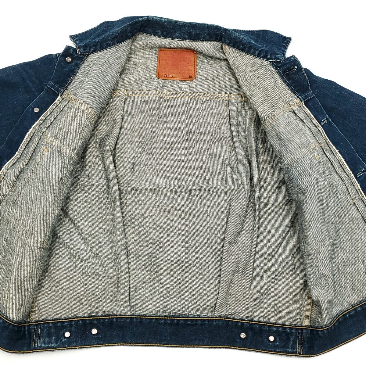 日本製セカンド濃紺 Levi's 71507XX 38ビンテージ復刻Gジャン2nd