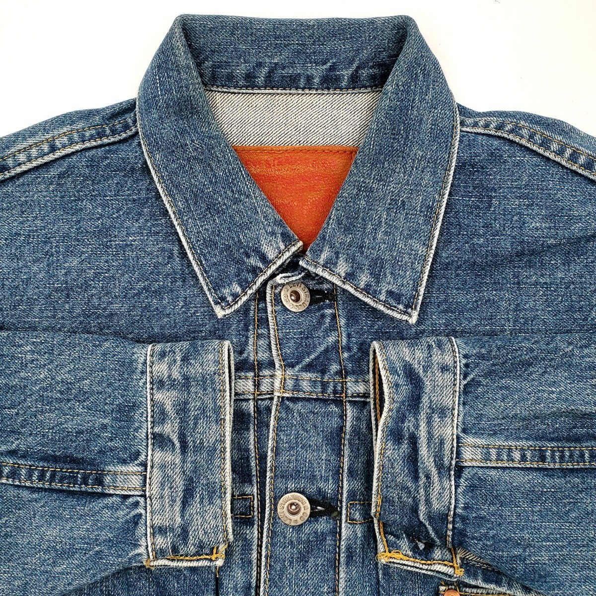 日本製ファースト◆Levi's  71506XX◆38ビンテージ復刻Gジャン1stリーバイスメンズMビッグEデニムジャケットBIGEジージャンLVCレプリカ 216