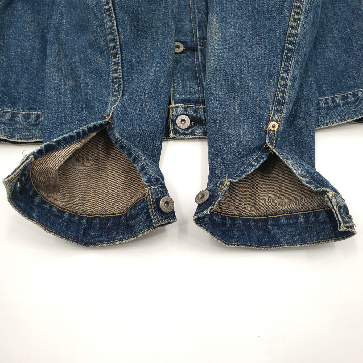 日本製ファースト◆Levi's 71506XX◆38ビンテージ復刻Gジャン1stリーバイスメンズMビッグEデニムジャケットBIGEジージャンLVCレプリカ 356