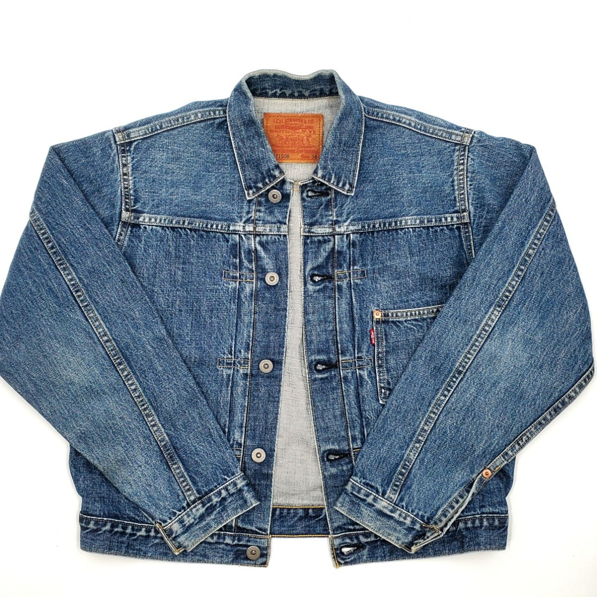 日本製ファースト Levi's 71506XX 38ビンテージ復刻Gジャン1st