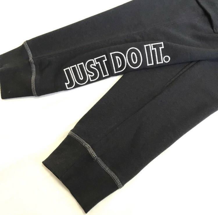 □新品【メンズL】黒 NIKE NSW ナイキ スウェットパンツ カーゴパンツ JUST DO IT 刺繍 ボックスロゴ オレンジ 裏起毛 _画像6