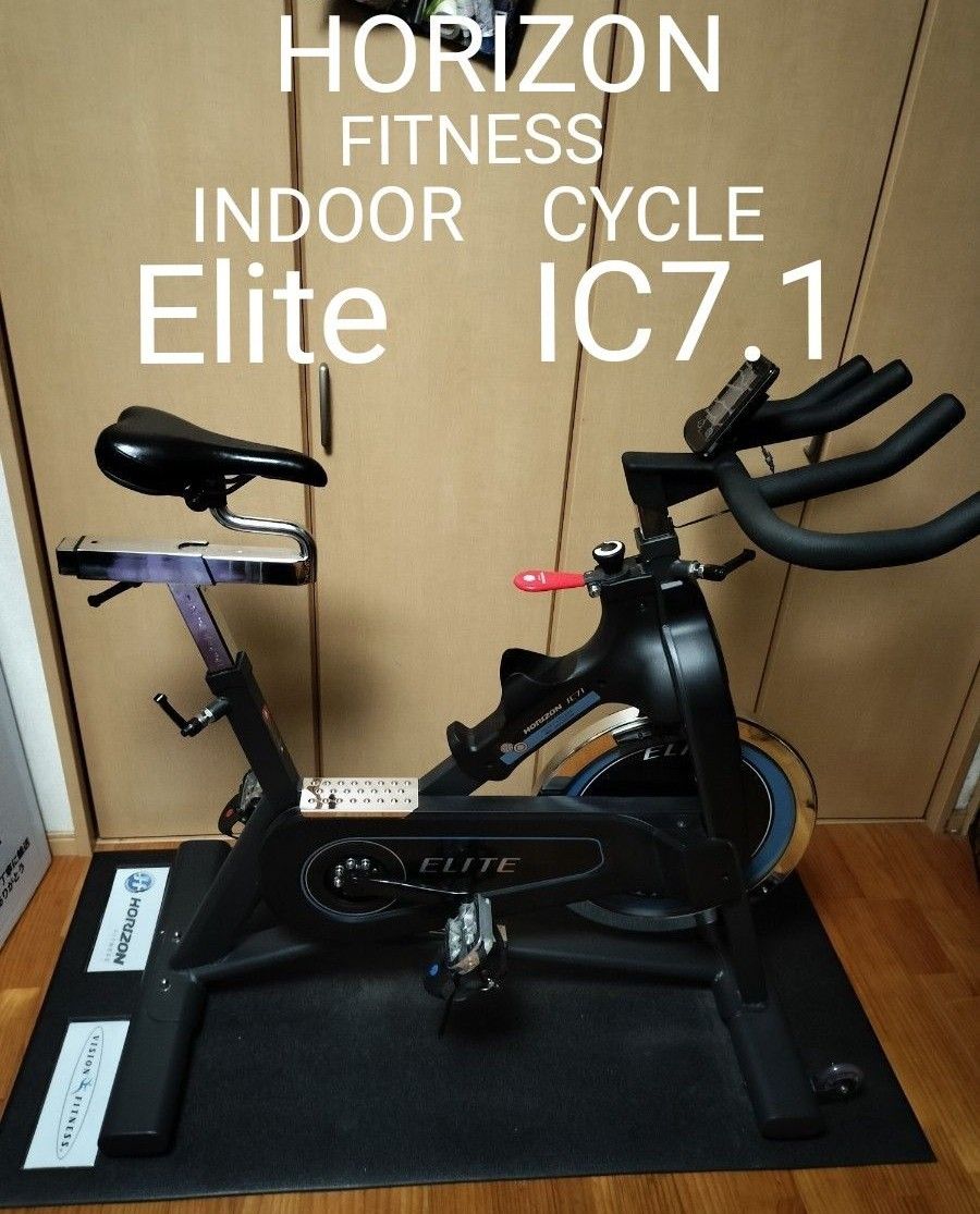 フィットネスバイク ダイエット エアロバイク HORIZON ELITE IC7.1 エリート 専用マット付 筋トレ エクササイズ