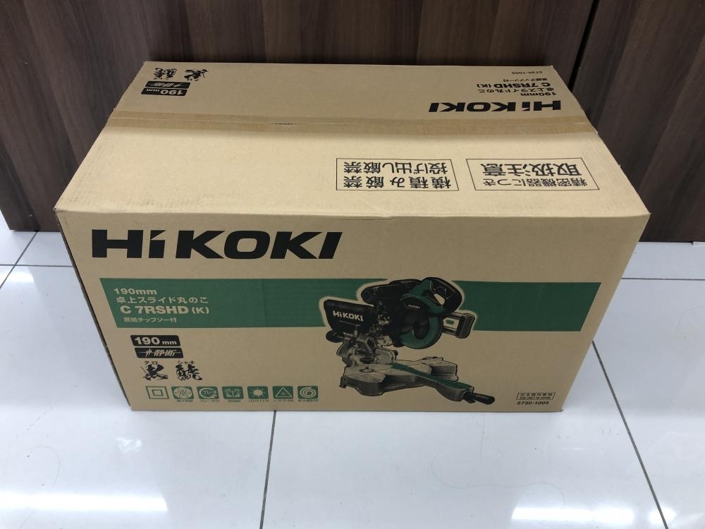 016■未使用品■HiKOKI ハイコーキ 190mm 卓上スライド丸のこ C7RSHD(K)_画像1