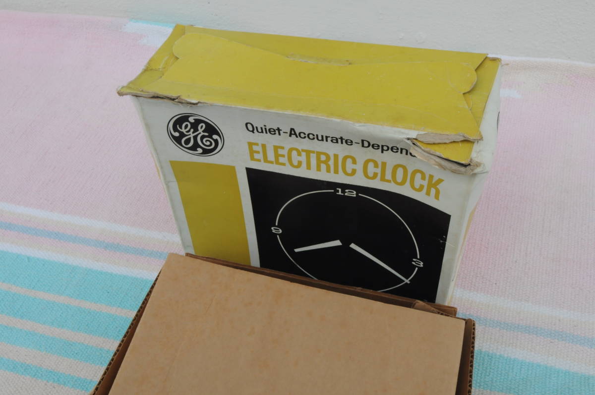  unused GE made wall clock wall clock ELECTRIC CLOCK MADE IN U.S.A. 60Hz America Vintage antique garage life 