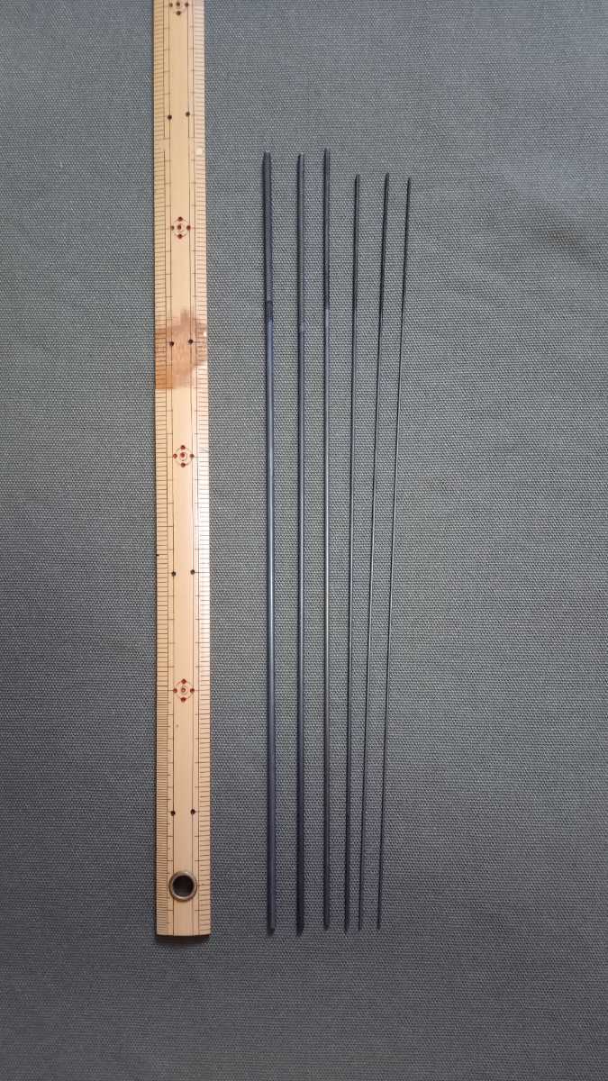 新品　丸ヤスリ　棒ヤスリ　棒ズリ　和竿製作 １～３.5mm6本セット　職人の目立て　タナゴ　小鮒　テナガエビ竿に。江戸和竿職人も使用