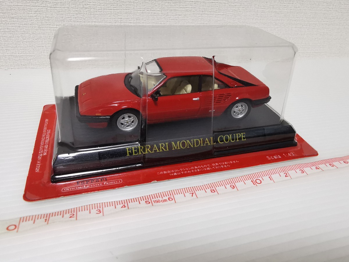 送料300円〜★未開封★ アシェット 公式フェラーリコレクション Ferrari MONDIAL COUPE 1/43スケール ミニカー FERRARIの画像6