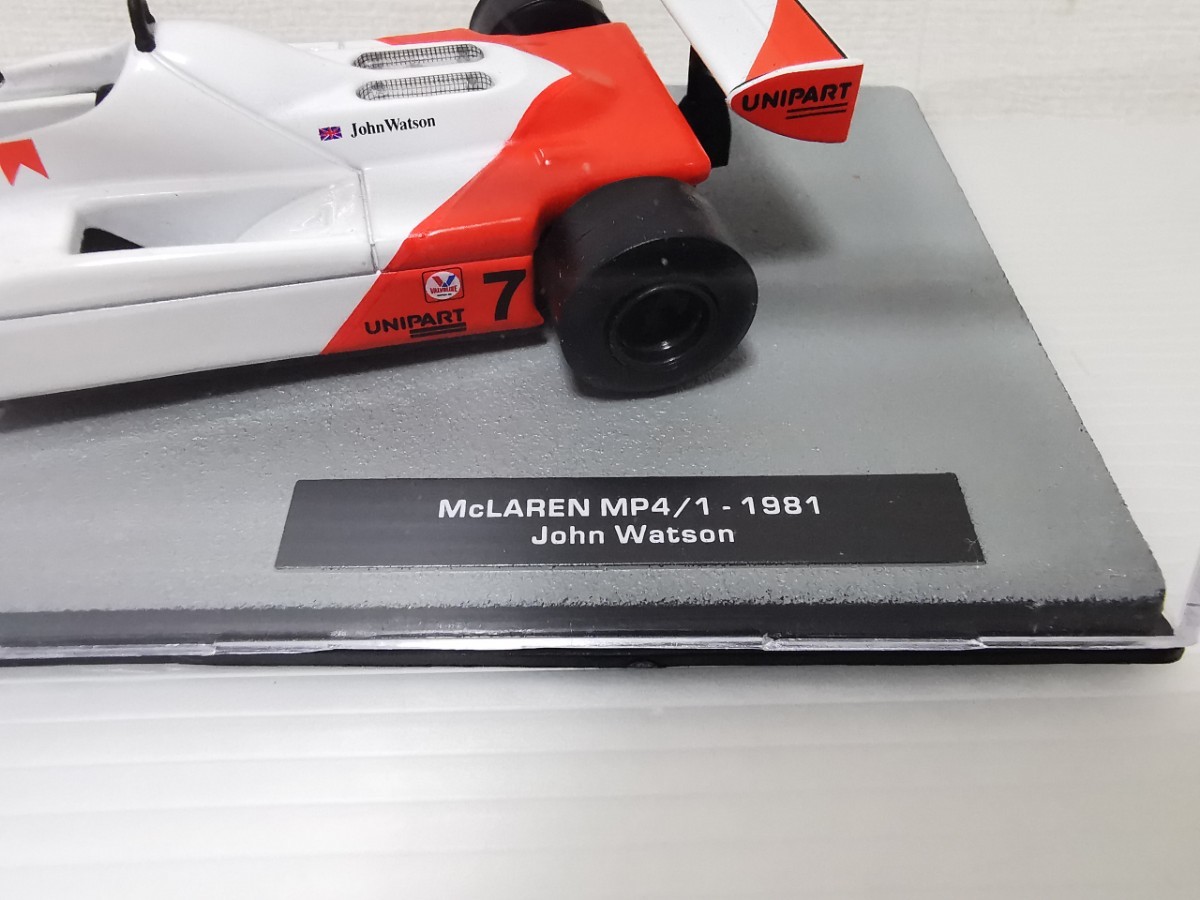 送料300円〜 デアゴスティーニ F1マシンコレクション McLAREN MP4/1 1981 John Watson 1/43スケール ミニカー DeAGOSTINI_画像2