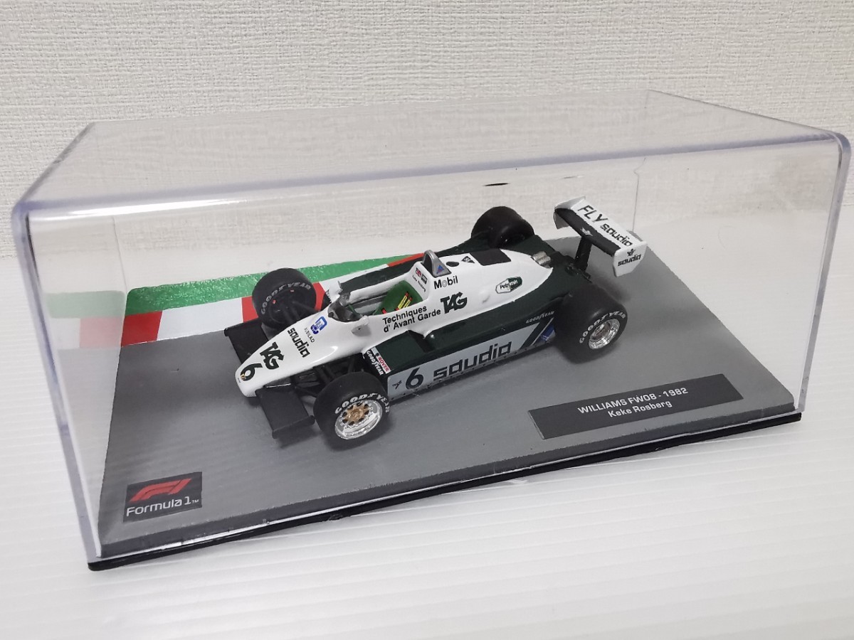 送料300円〜 デアゴスティーニ F1マシンコレクション WILLIAMS FW08 1982 Keke Rosberg 1/43スケール ミニカー DeAGOSTINI_画像1