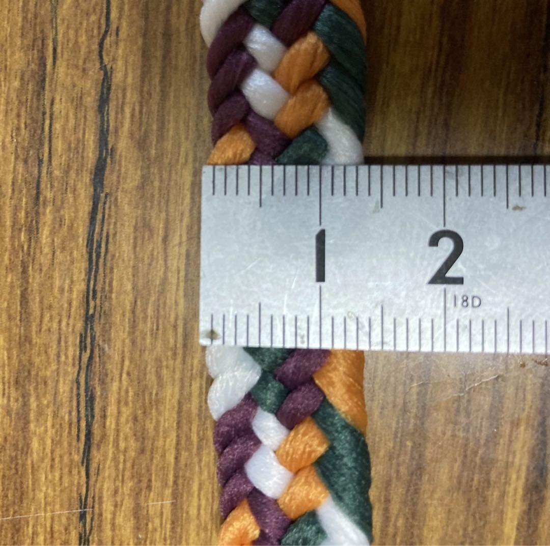 ☆中古 甲冑の胴紐 約3m 絹製 ☆ 太刀の下げ緒 大鎧 当世具足 飾り紐 端午の節句 時代祭 鎧 兜 甲冑 五月人形 具足 日本刀 どうする家康
