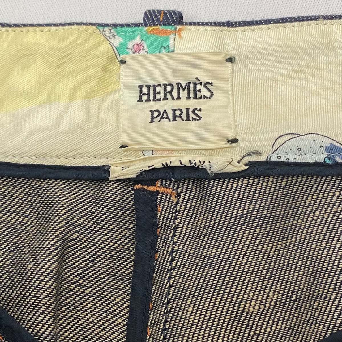 HERMES エルメス デニム パンツ サイズ40 デニムパンツ セリエボタン_画像7