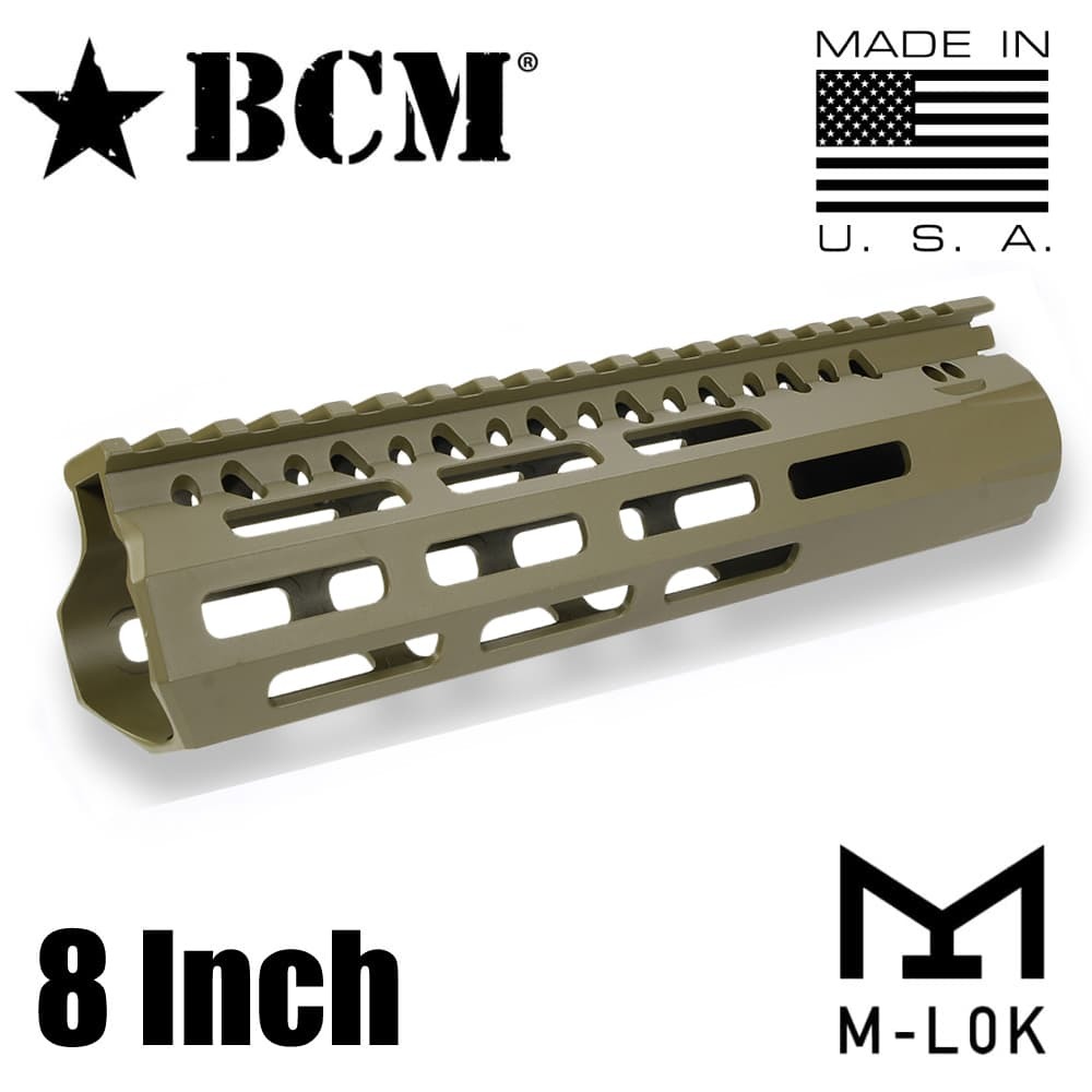 BCM ハンドガード MCMR M-LOK アルミ合金製 M4/AR15用 [ フラットダークアース / 8インチ ] 米国製
