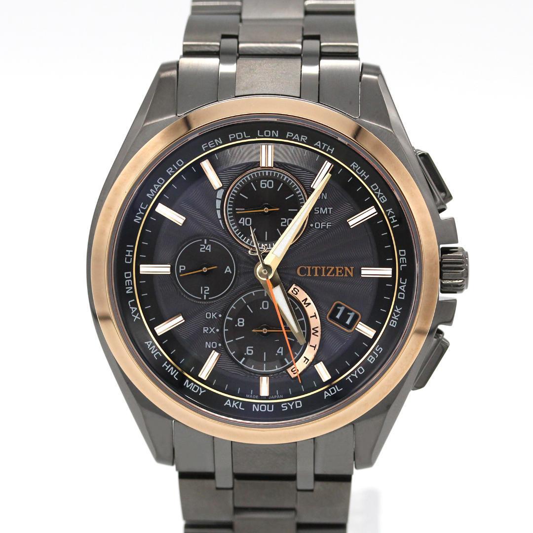 極美品 100周年記念モデル シチズン CITIZEN アテッサ H804-T024131 エコドライブ 腕時計 A03085