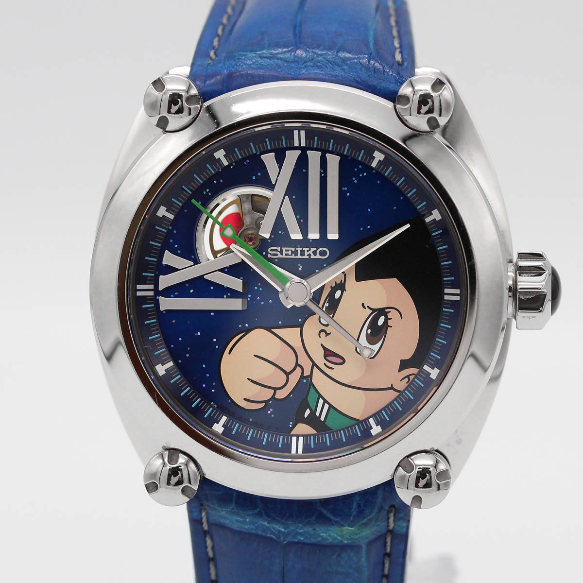 セイコー SEIKO オートマチック ガランテ・鉄腕アトム SBLL005 8L38-00B0 150本限定 ブルー文字盤 メンズ 腕時計 A03065