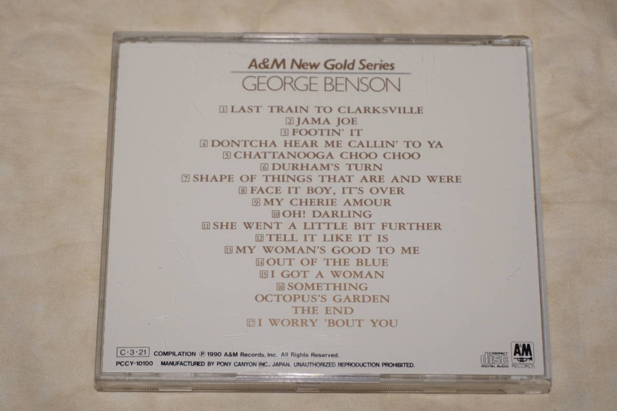 ●　George Benson　ジョージ・ベンソン　●　国内盤 CD　A&M New Gold Series　A&M ニュー・ゴールド・シリーズ　【 PCCY-10100 】_画像2