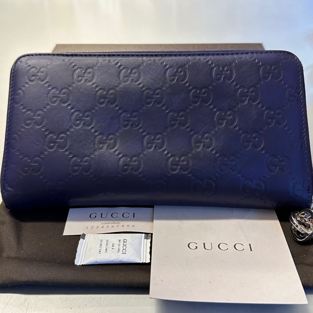 未使用に近い グッチ GUCCI 財布 長財布 シマレザー Yahoo!フリマ（旧）-