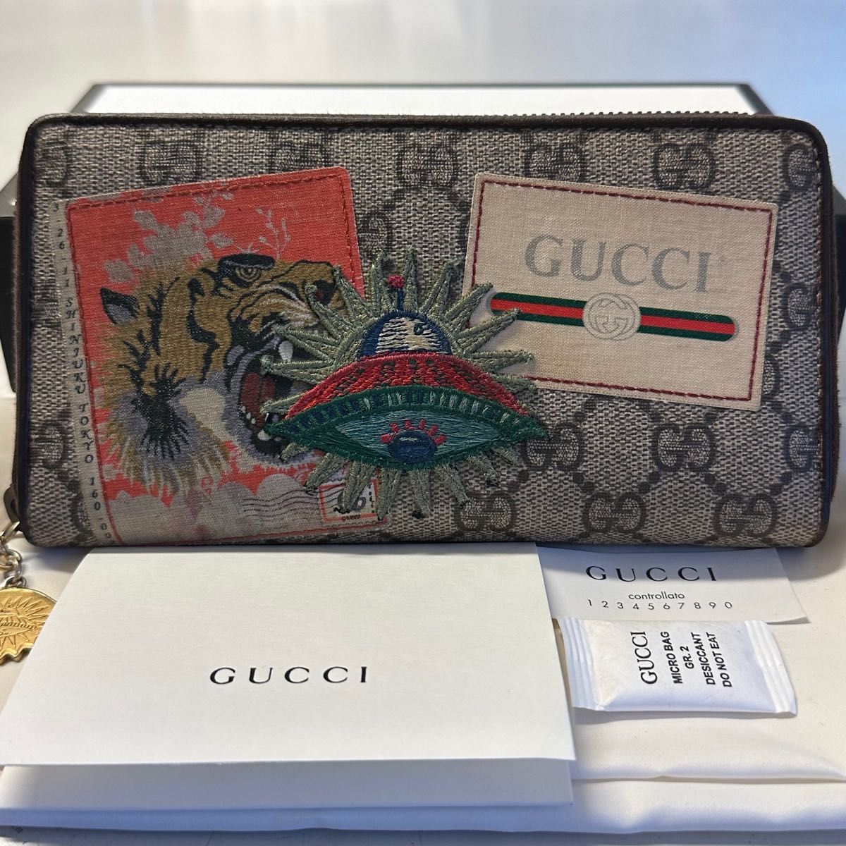 グランドセール 新品同様 グッチ GUCCI 財布 長財布 GGスプリーム