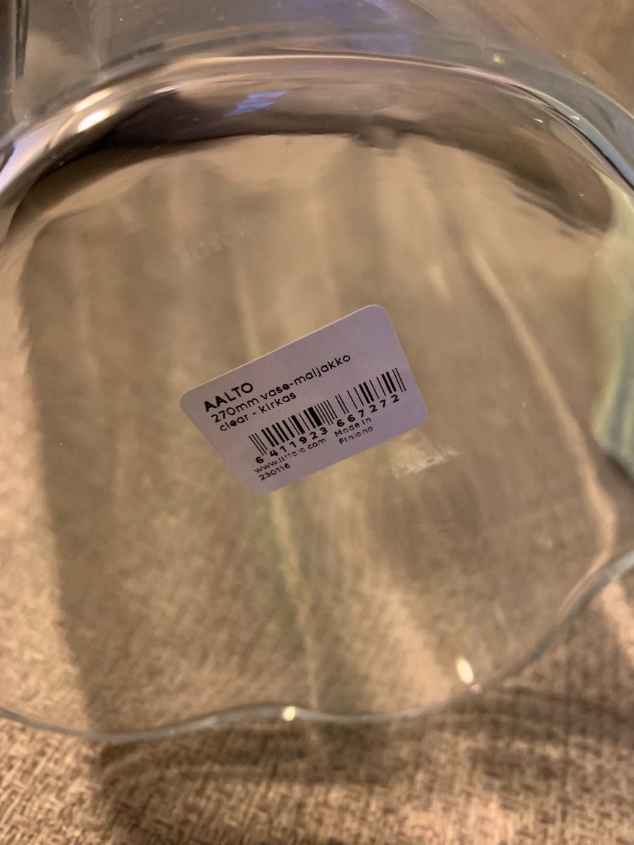 SALE!! iittala アルヴァ・アアルト コレクション ベース 270mm クリア