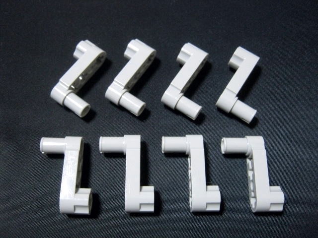 凸レゴ凸　%33299　1x3ペグ付クランク型リフトアーム（新灰）　8個　◆テクニック関連_画像1