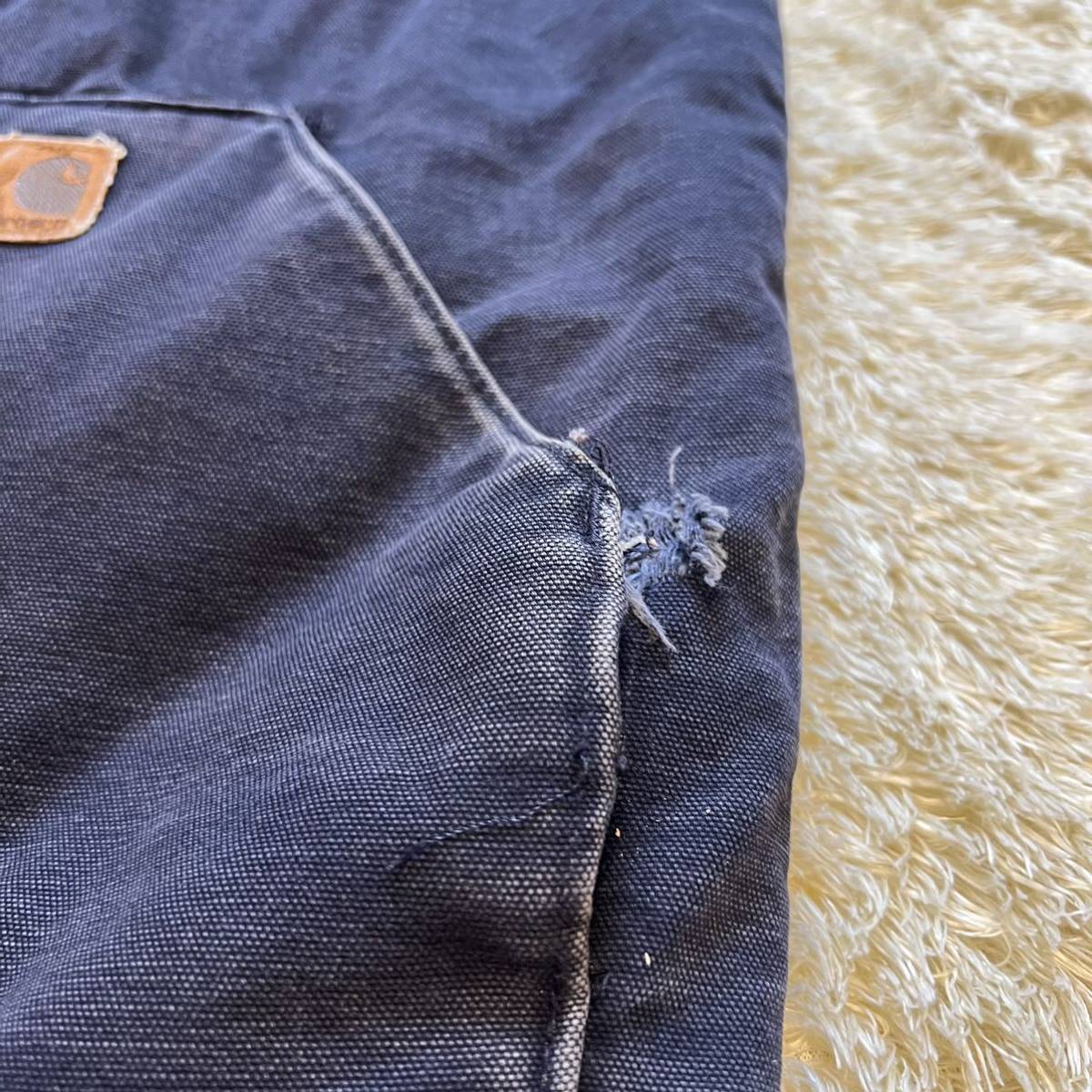 憧れの carhartt USA製 ネイビー 雰囲気系 ボロ 襤褸 ベスト ダック