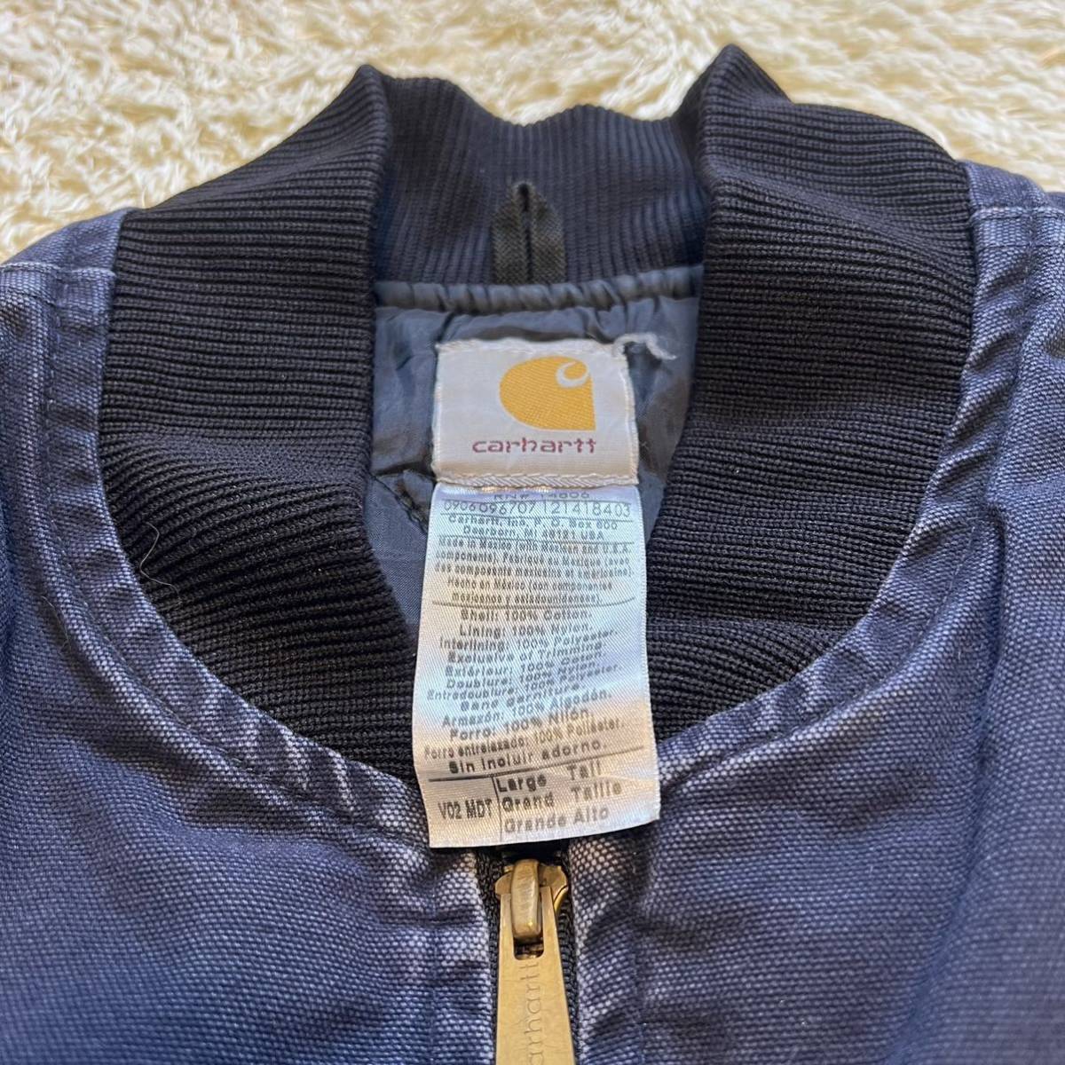 憧れの carhartt USA製 ネイビー 雰囲気系 ボロ 襤褸 ベスト ダック