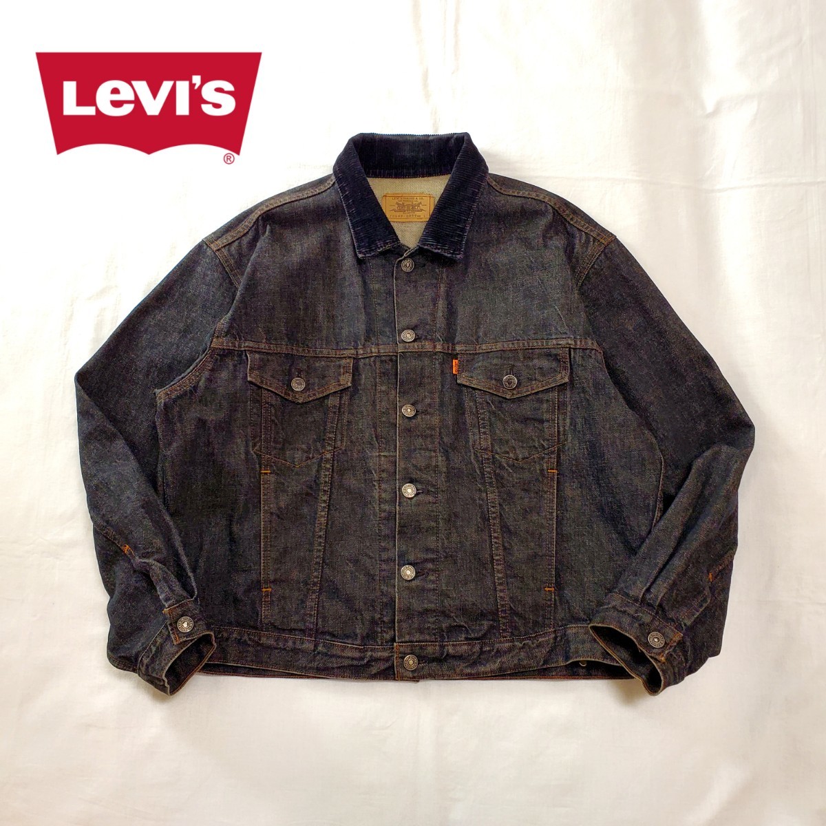 80s Levi's 70649 オレンジタブ ブラックデニムジャケット 80s Levi's 70649 オレンジタブ ブラックデニムジャケット