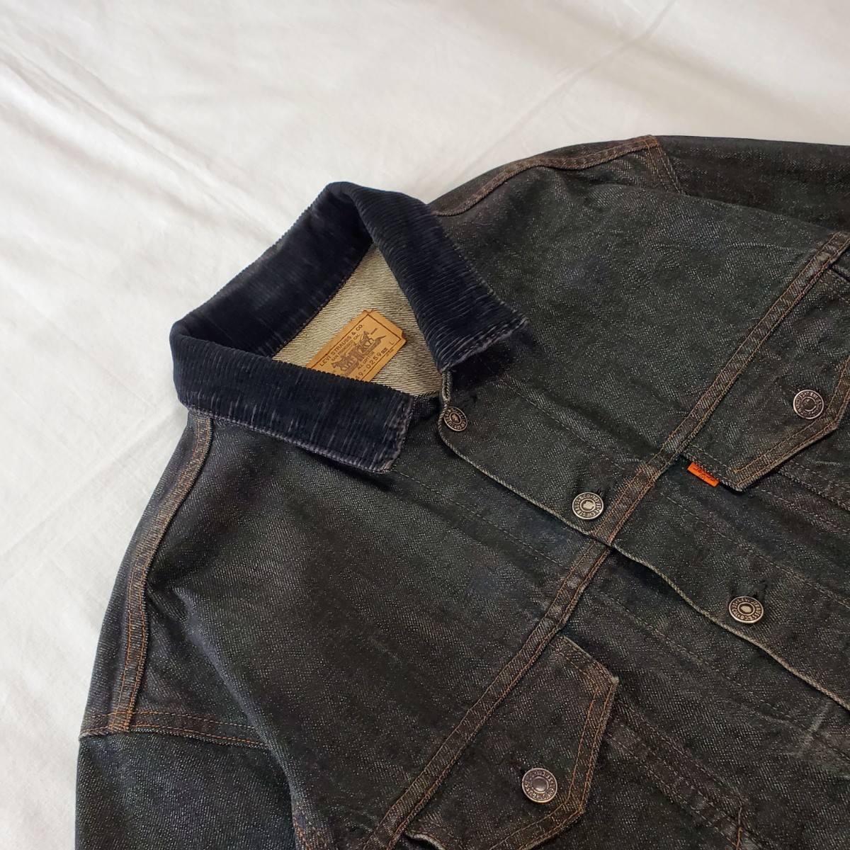 80s Levi's 70649 オレンジタブ ブラックデニムジャケット 80s Levi's 70649 オレンジタブ ブラックデニムジャケット